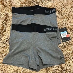 Nike Pro Gray Bike Shorts